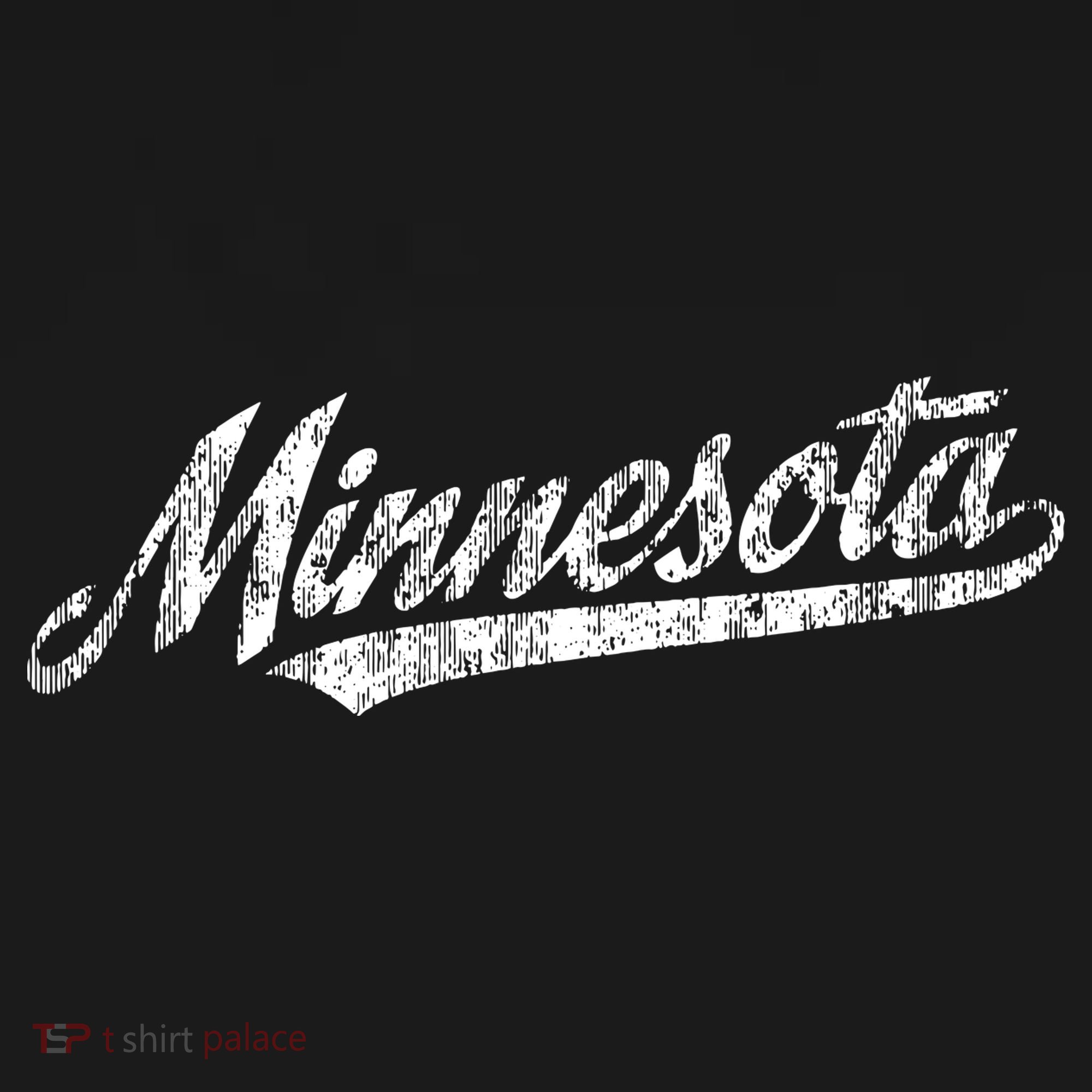 Minnesota Mn Vintage Sports Script Retro Button