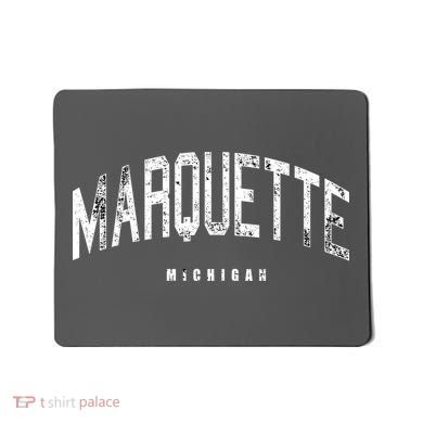 Marquette Michigan Vintage Logo Mousepad