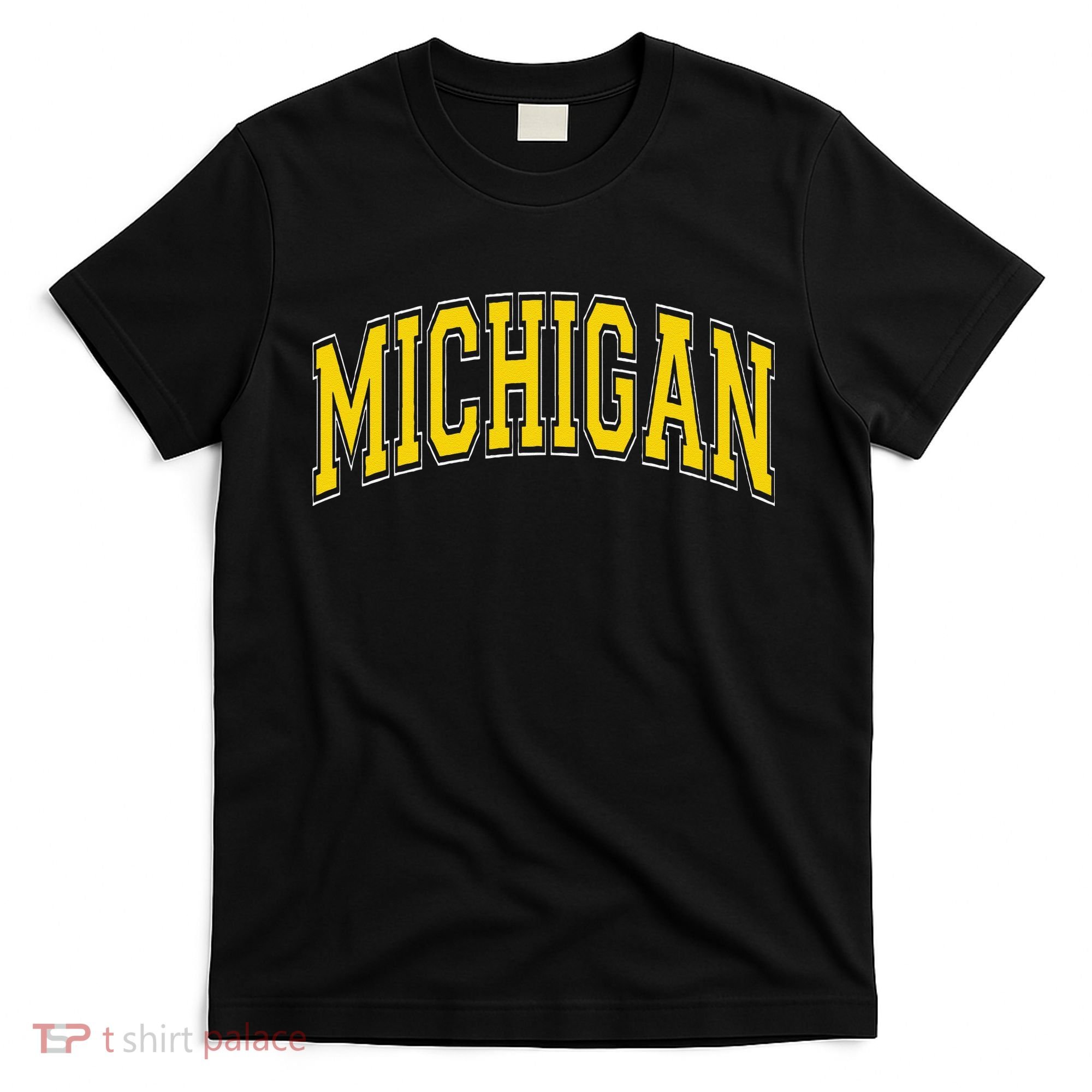 Michigan Mi Vintagestyle Maize Font T-Shirt