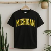 Michigan Mi Vintagestyle Maize Font T-Shirt thumb 2