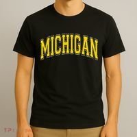 Michigan Mi Vintagestyle Maize Font T-Shirt thumb 3