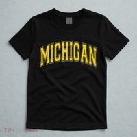 Michigan Mi Vintagestyle Maize Font T-Shirt thumb 5