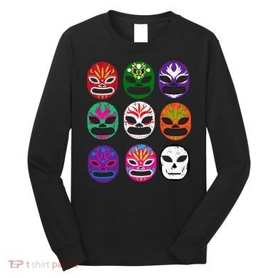 Masks Mexican Wrestling Mask Long Sleeve Shirt