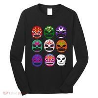 Masks Mexican Wrestling Mask Long Sleeve Shirt thumb 0