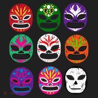 Masks Mexican Wrestling Mask Beanie thumb 2