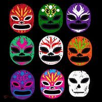 Masks Mexican Wrestling Mask Ornament thumb 1