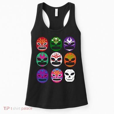 Masks Mexican Wrestling Mask Women's Tank Top