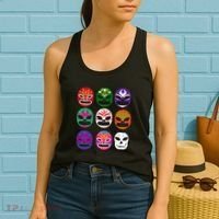 Masks Mexican Wrestling Mask Women's Tank Top thumb 2