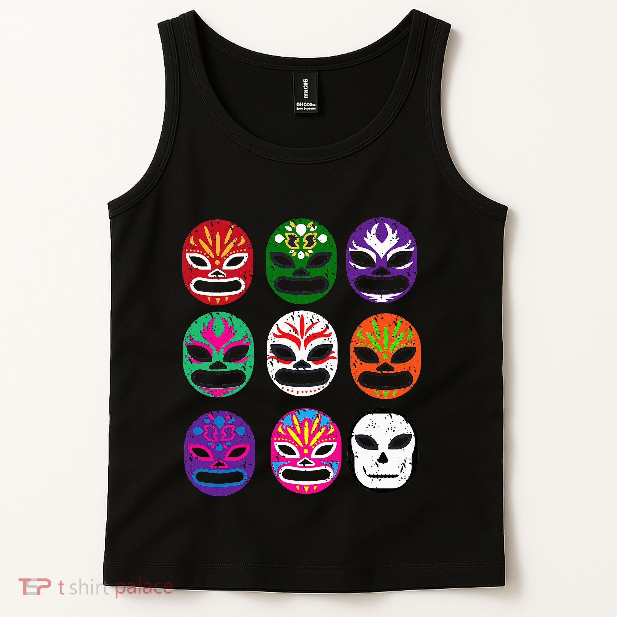 Masks Mexican Wrestling Mask Tank Top