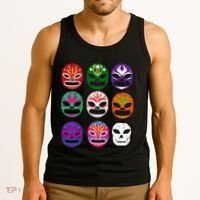 Masks Mexican Wrestling Mask Tank Top thumb 3