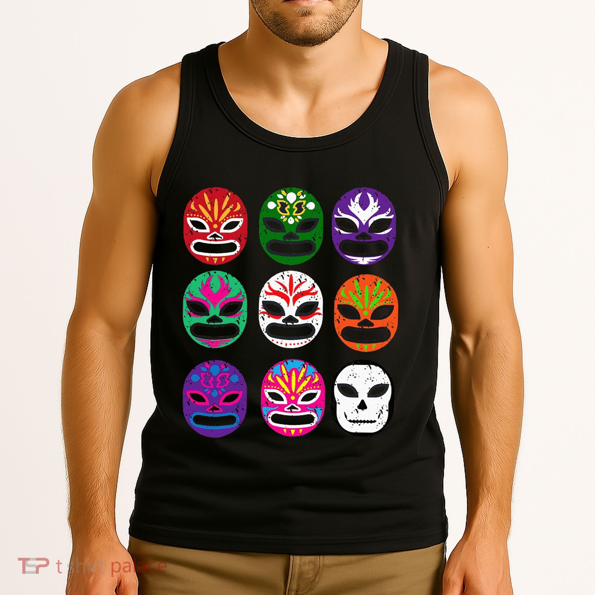 Masks Mexican Wrestling Mask Tank Top