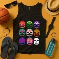 Masks Mexican Wrestling Mask Tank Top thumb 4