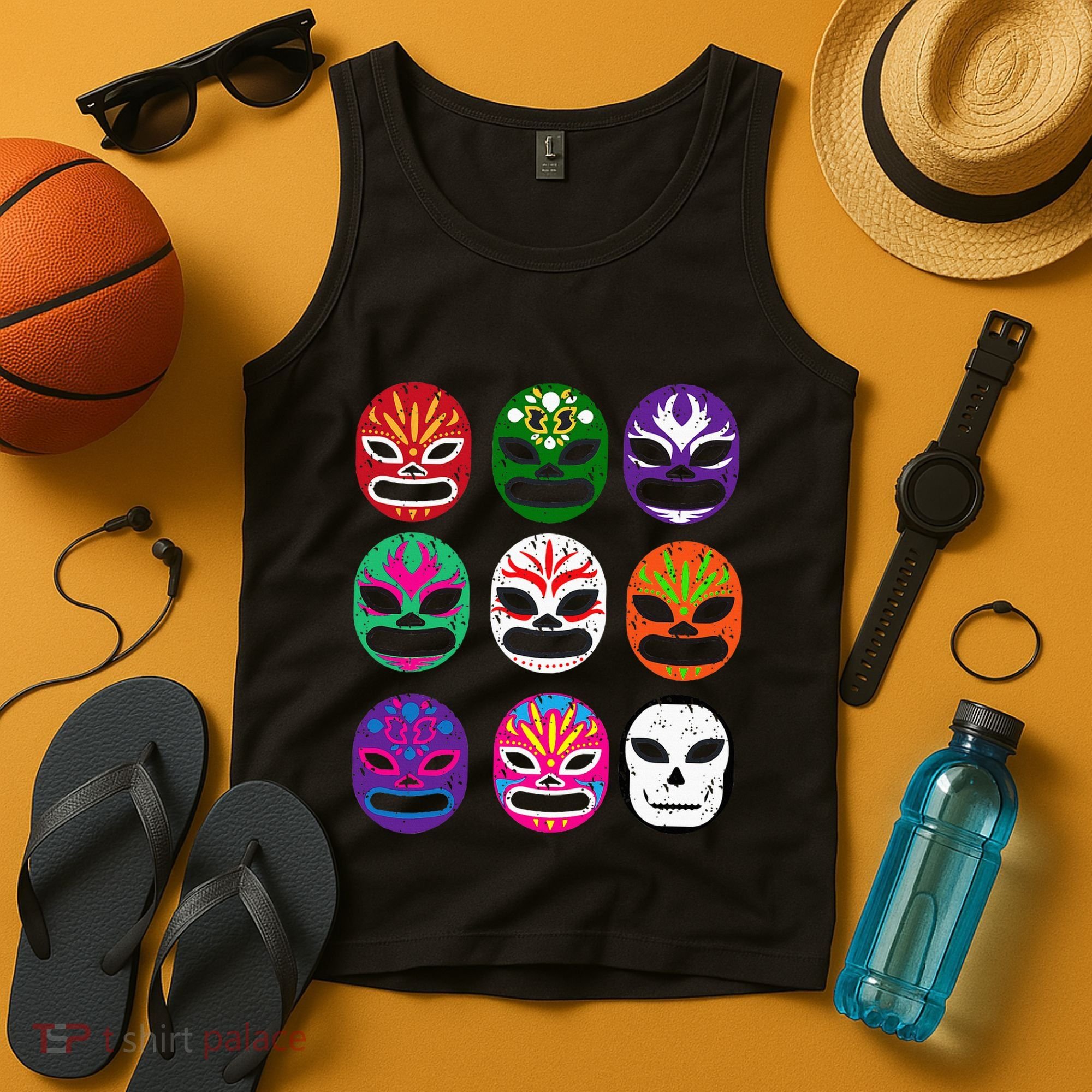 Masks Mexican Wrestling Mask Tank Top