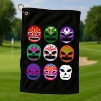 Masks Mexican Wrestling Mask Golf Towel thumb 1