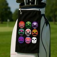 Masks Mexican Wrestling Mask Golf Towel thumb 2