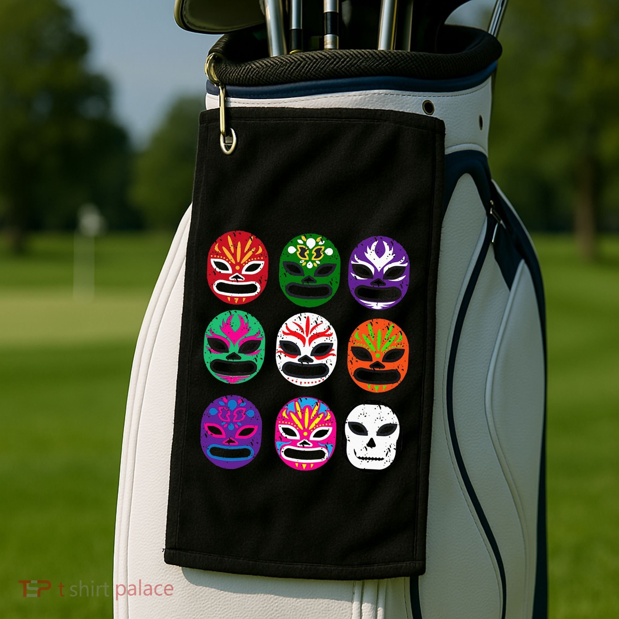 Masks Mexican Wrestling Mask Golf Towel