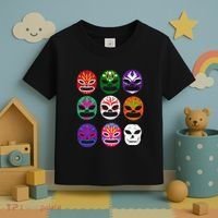 Masks Mexican Wrestling Mask Toddler T-Shirt thumb 3