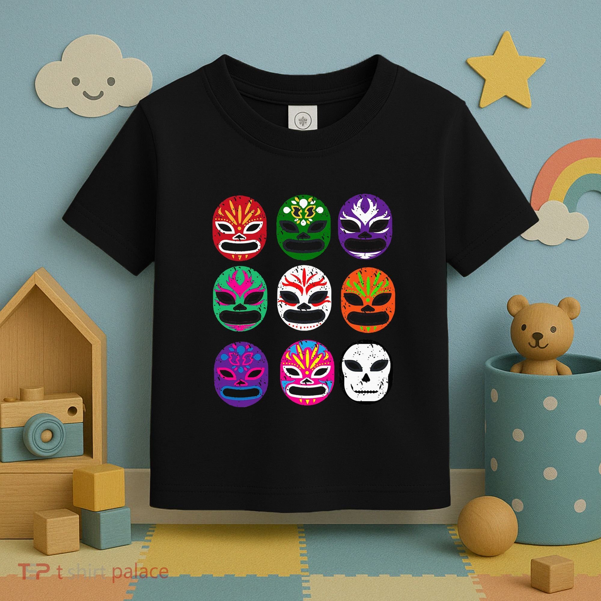Masks Mexican Wrestling Mask Toddler T-Shirt