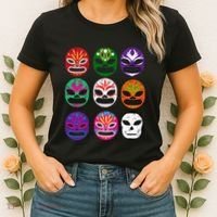 Masks Mexican Wrestling Mask Women's T-Shirt thumb 2