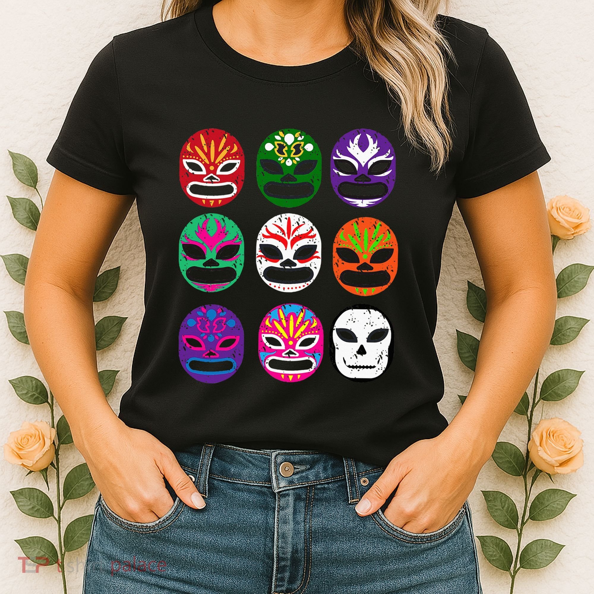 Masks Mexican Wrestling Mask Women's T-Shirt