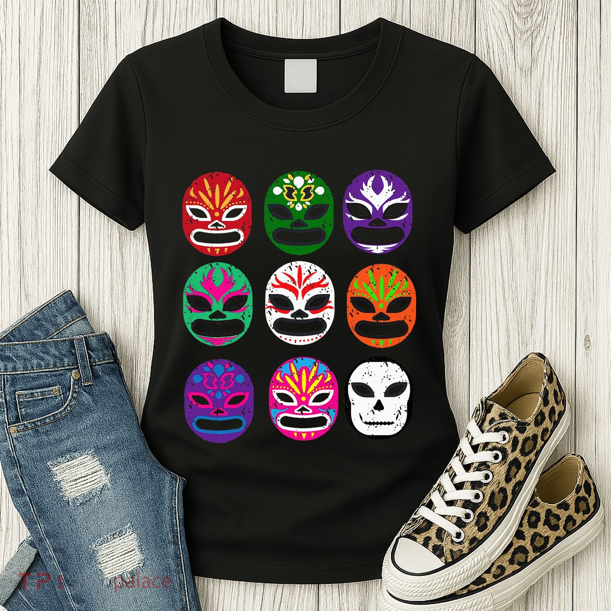 Masks Mexican Wrestling Mask Women's T-Shirt