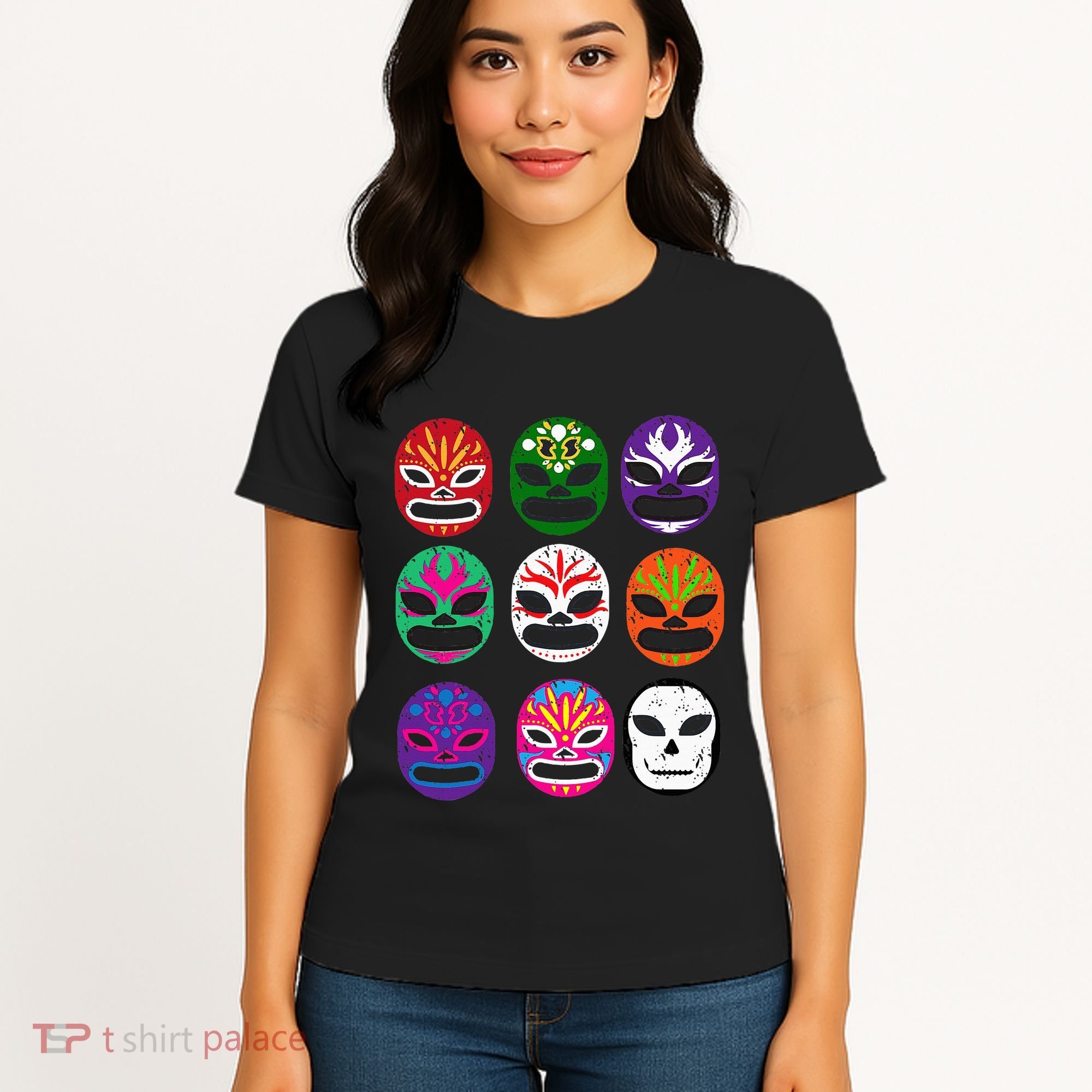 Masks Mexican Wrestling Mask Women's T-Shirt