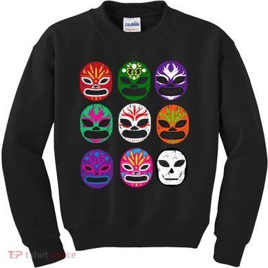 Masks Mexican Wrestling Mask Kids Sweatshirt