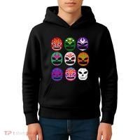 Masks Mexican Wrestling Mask Kids Hoodie thumb 4
