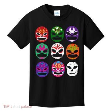 Masks Mexican Wrestling Mask Kids T-Shirt