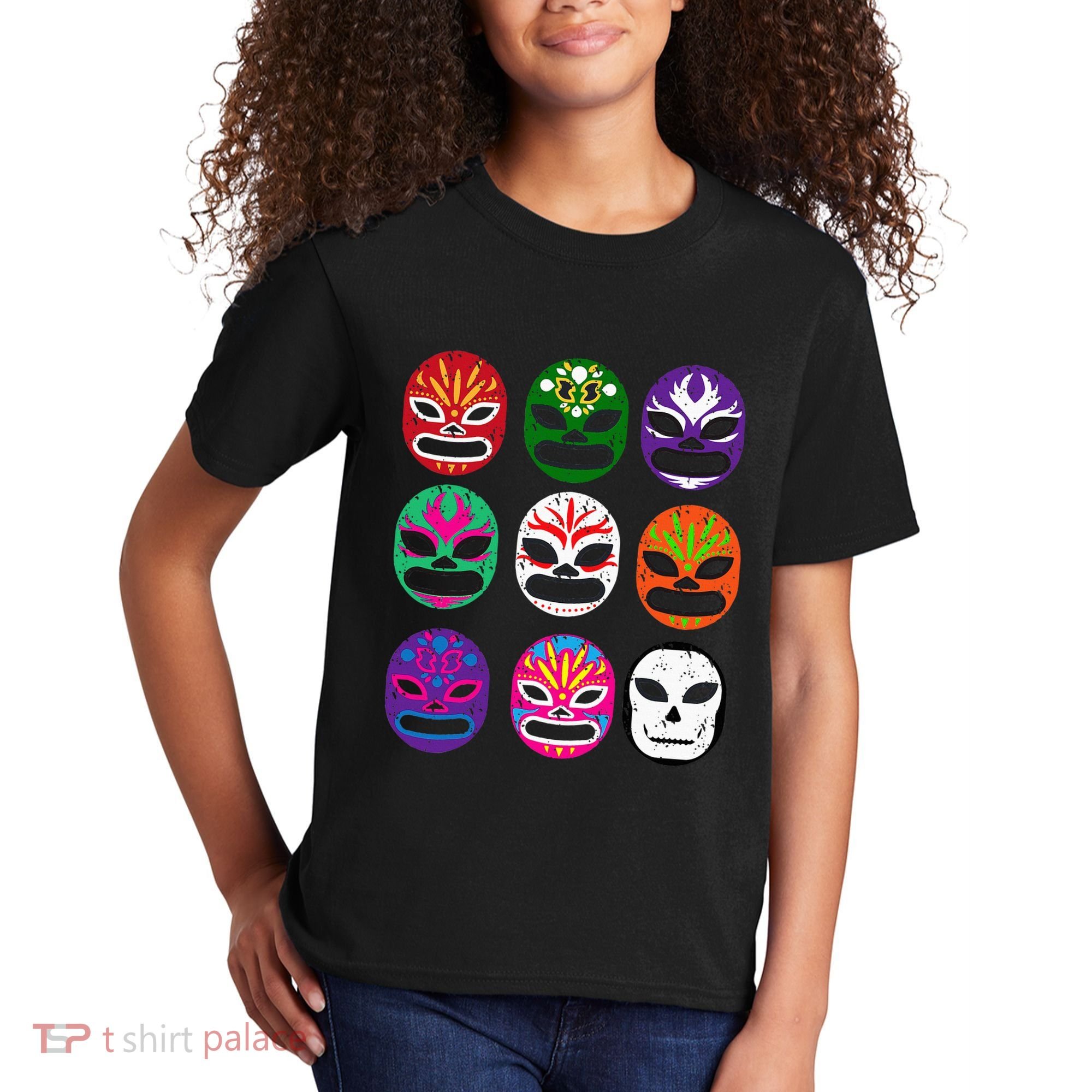 Masks Mexican Wrestling Mask Kids T-Shirt