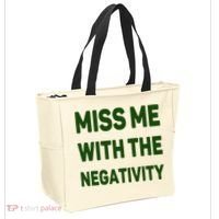 Miss Me With The Negativity Bad Guy Tote Bag thumb 2