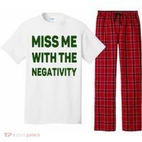 Miss Me With The Negativity Bad Guy Pajama Set thumb 0