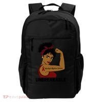 Multiple Myeloma Warrior Black Unbreakable Awareness Gift Backpack thumb 0