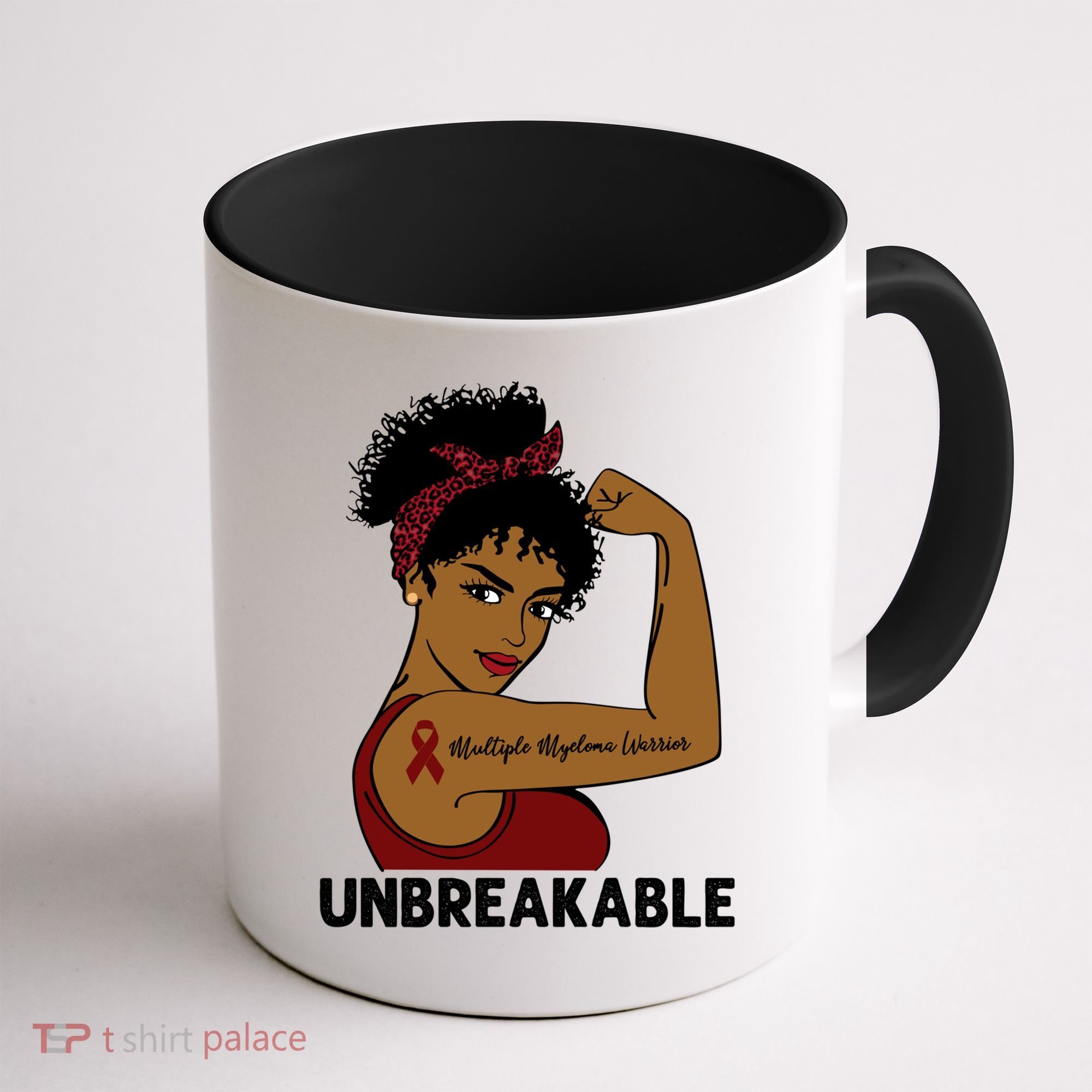 Multiple Myeloma Warrior Black Unbreakable Awareness Gift Coffee Mug