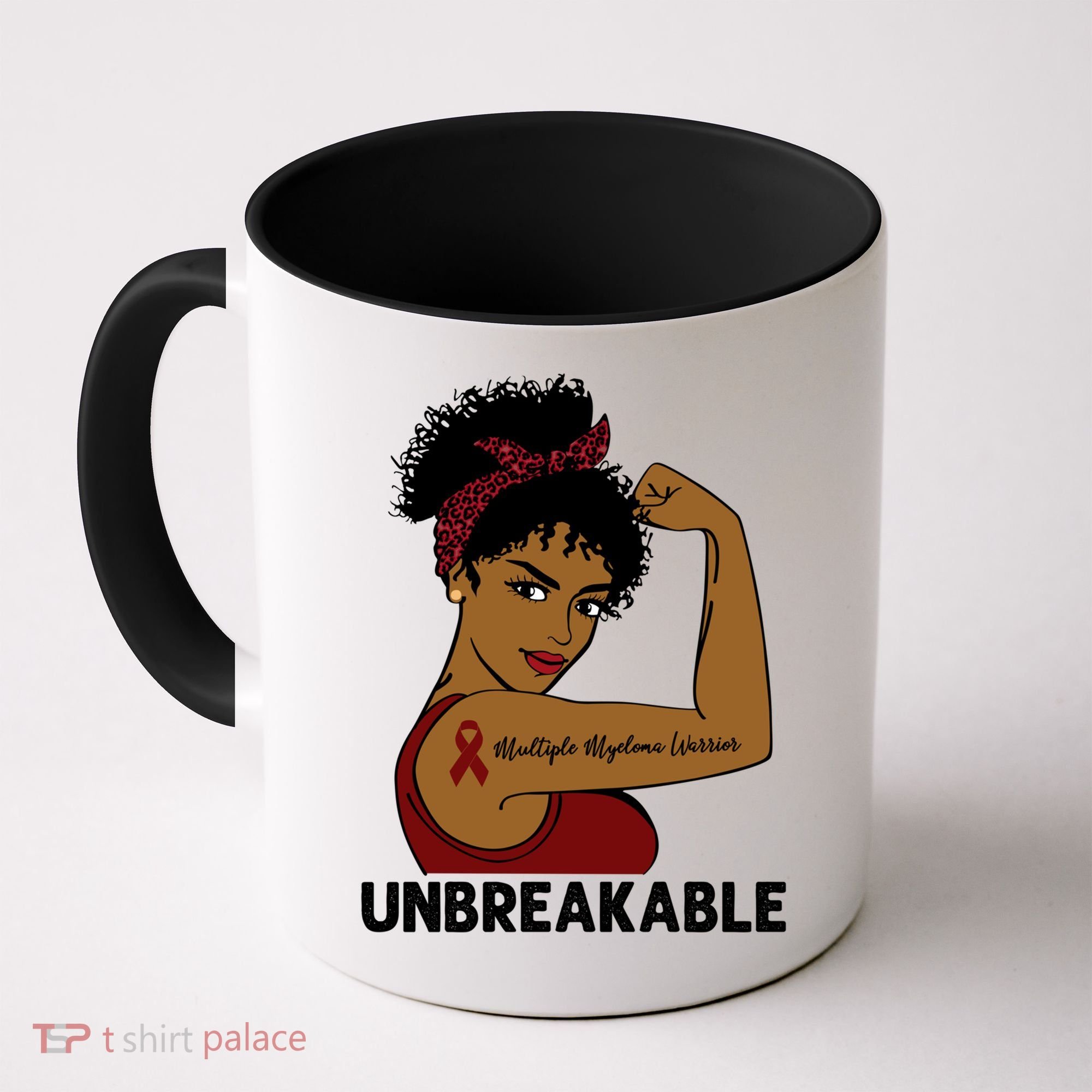 Multiple Myeloma Warrior Black Unbreakable Awareness Gift Coffee Mug