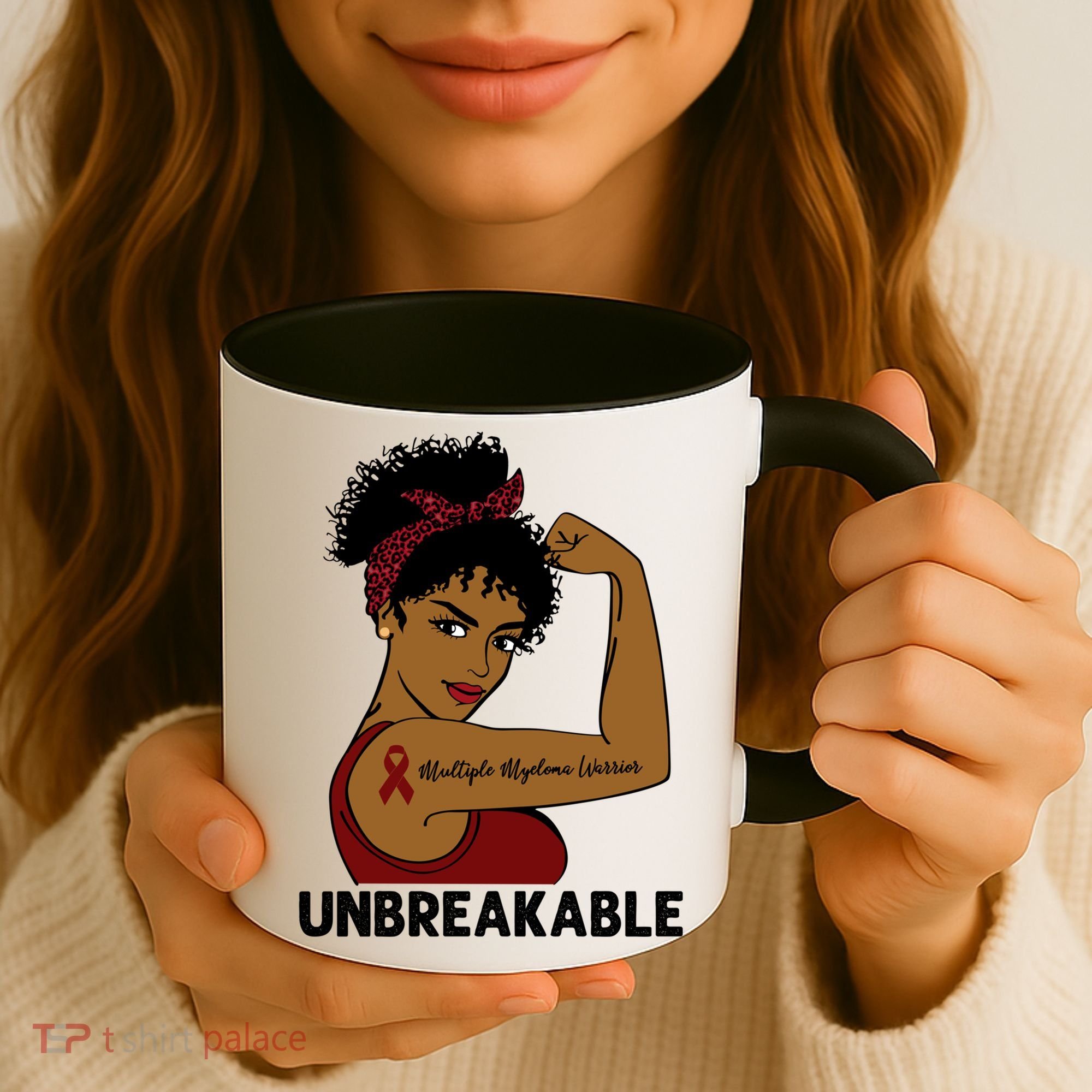 Multiple Myeloma Warrior Black Unbreakable Awareness Gift Coffee Mug