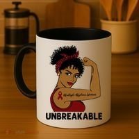 Multiple Myeloma Warrior Black Unbreakable Awareness Gift Coffee Mug thumb 4