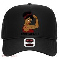 Multiple Myeloma Warrior Black Unbreakable Awareness Gift Hat thumb 0