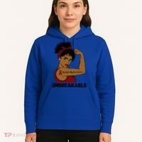 Multiple Myeloma Warrior Black Unbreakable Awareness Gift Hoodie thumb 5