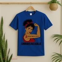Multiple Myeloma Warrior Black Unbreakable Awareness Gift T-Shirt thumb 2