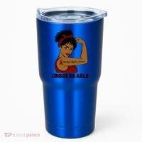 Multiple Myeloma Warrior Black Unbreakable Awareness Gift Tumbler thumb 0