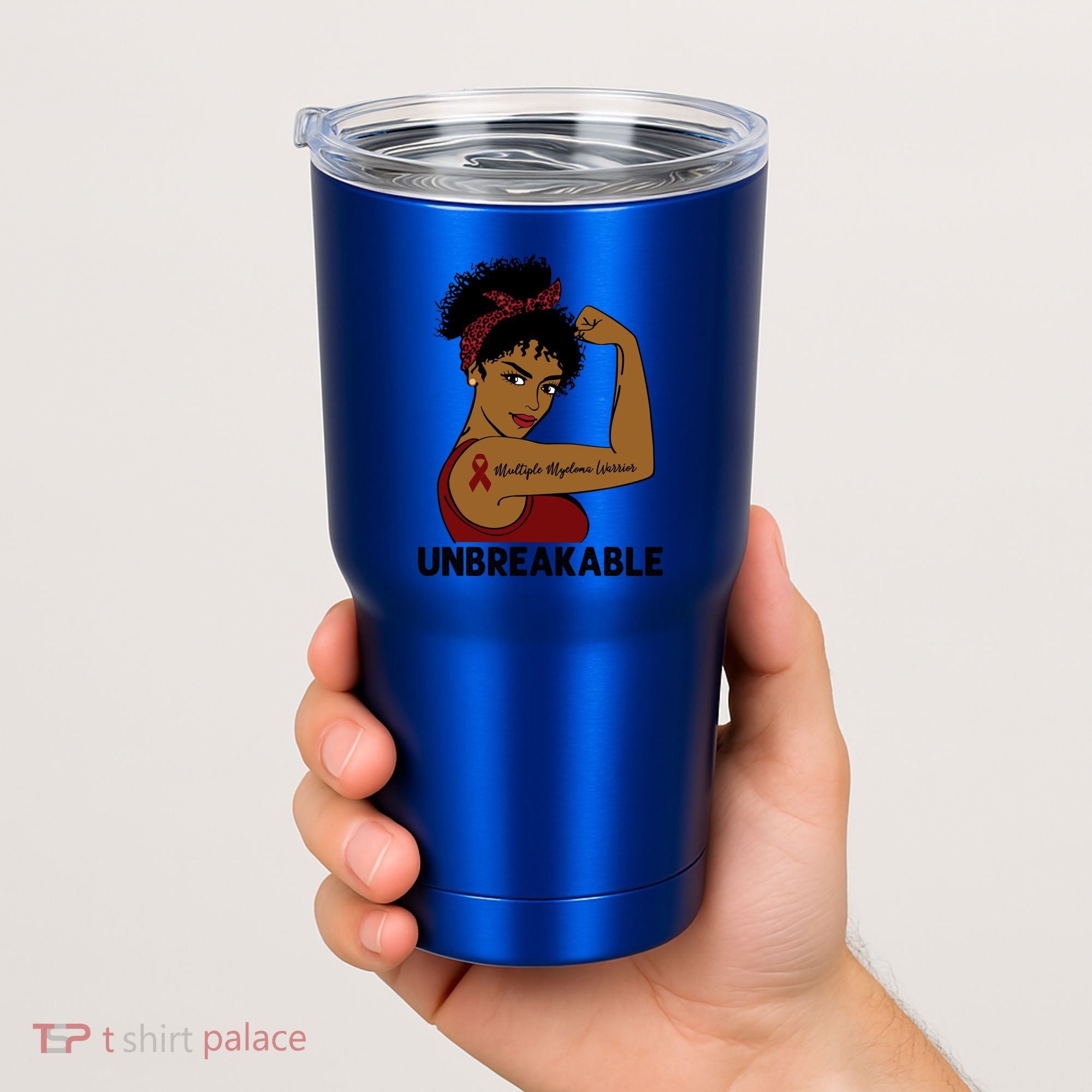 Multiple Myeloma Warrior Black Unbreakable Awareness Gift Tumbler