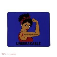 Multiple Myeloma Warrior Black Unbreakable Awareness Gift Mousepad thumb 0