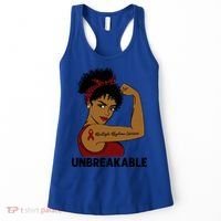 Multiple Myeloma Warrior Black Unbreakable Awareness Gift Women's Tank Top thumb 0