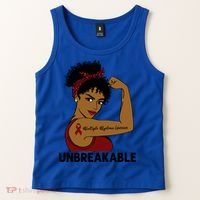 Multiple Myeloma Warrior Black Unbreakable Awareness Gift Tank Top thumb 2