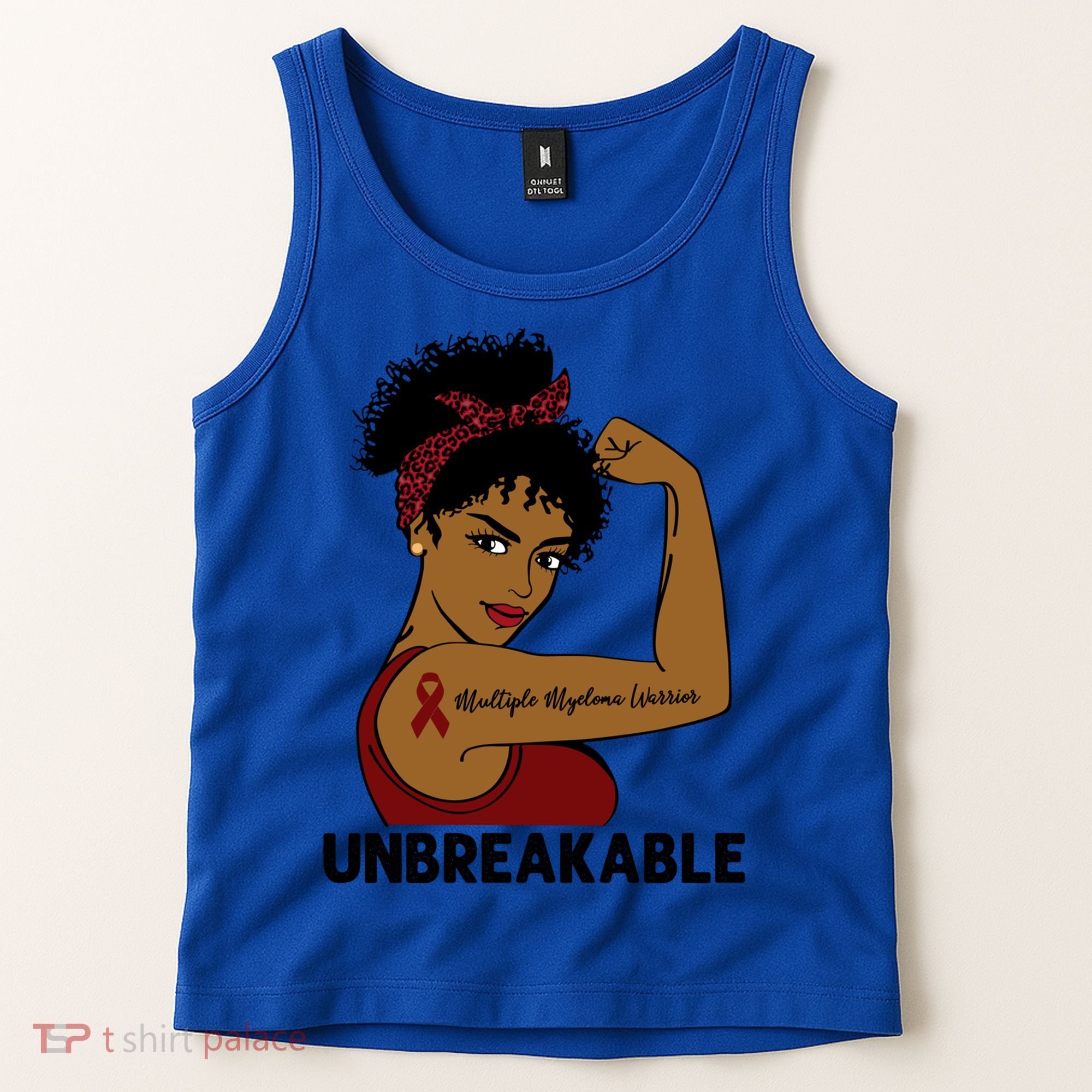 Multiple Myeloma Warrior Black Unbreakable Awareness Gift Tank Top