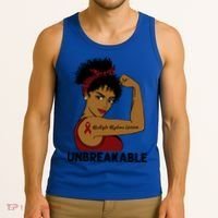 Multiple Myeloma Warrior Black Unbreakable Awareness Gift Tank Top thumb 3