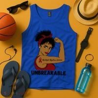 Multiple Myeloma Warrior Black Unbreakable Awareness Gift Tank Top thumb 4