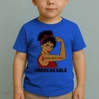 Multiple Myeloma Warrior Black Unbreakable Awareness Gift Toddler T-Shirt thumb 2