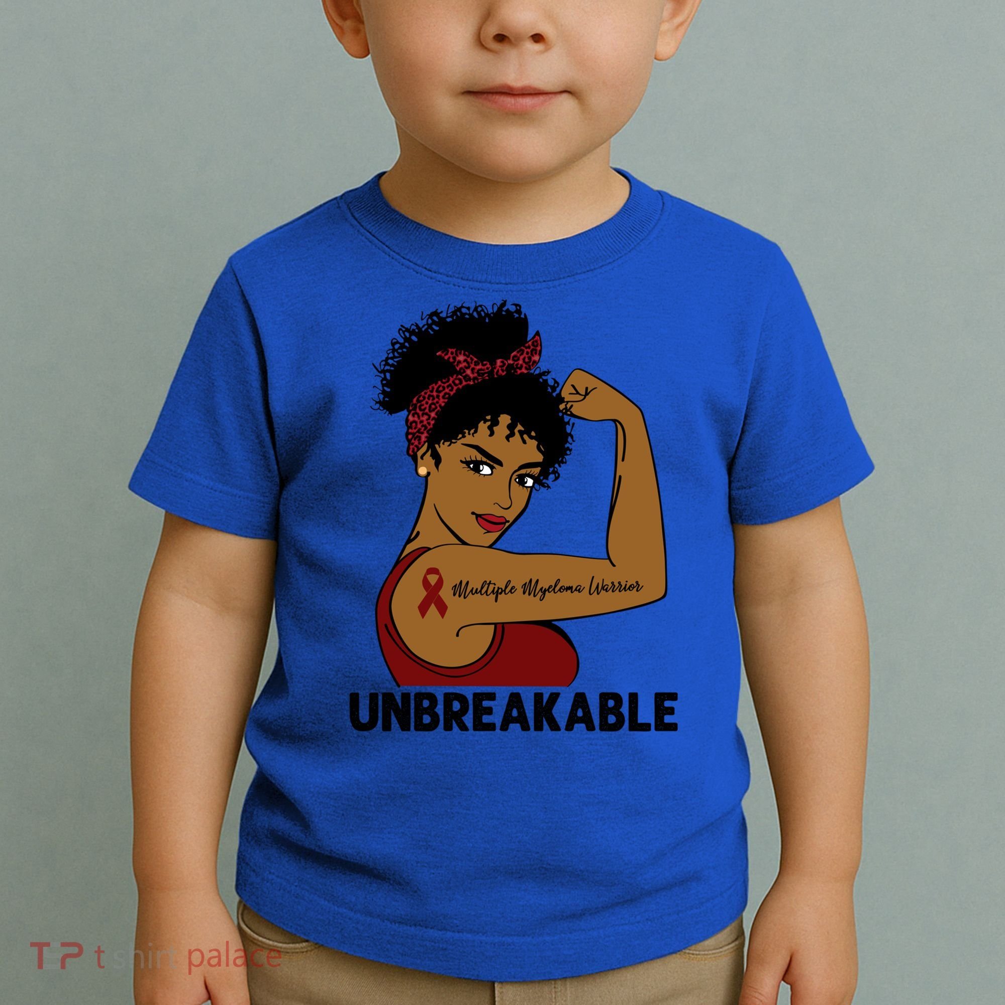 Multiple Myeloma Warrior Black Unbreakable Awareness Gift Toddler T-Shirt
